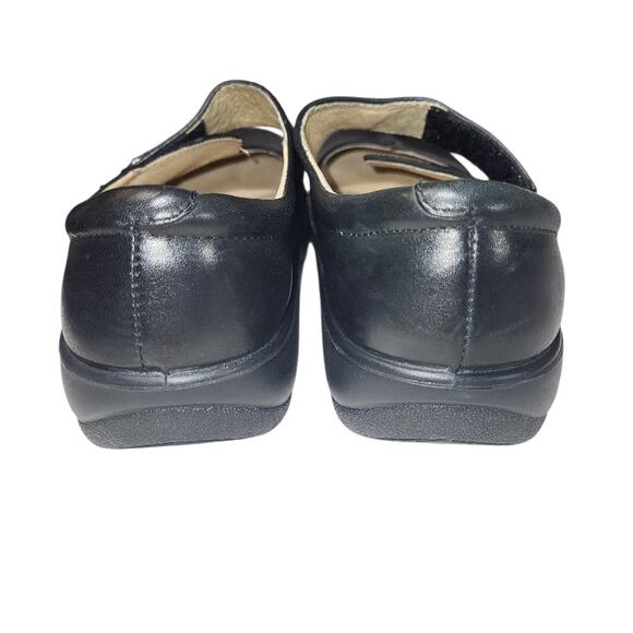 Vintage Y2K Alegria Black Leather Chunky Mary Jane Casual Shoes Slip Resist 38 - Picture 4 of 9